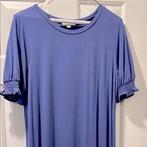 Loft Womens swing T-shirt dress bluish purple periwinkle size M
